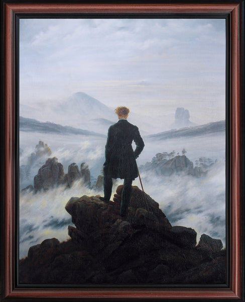 Wanderer Above the Sea of Fog Framed Print by Caspar David Friedrich, World Famous Wall Art Collection, Add to Your Living Room  Decor, 11x14, 2479