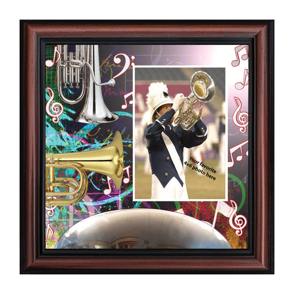Baritone, Concert or Marching Band Personalized Picture Frame, 10x10 3502
