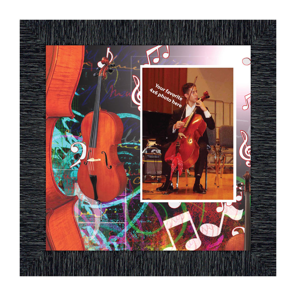 Cello, Concert Band Personalized Picture Frame, 10X10 3504
