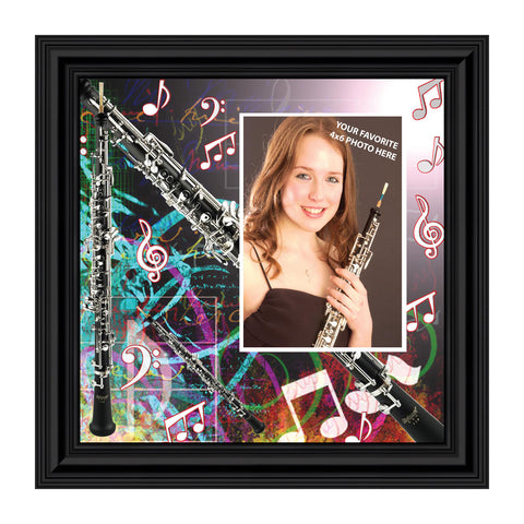 Oboe, Marching or Concert Band Personalized Picture Frame, 10X10 3508