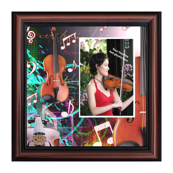 Violin, Concert Band Personalized Picture Frame, 10X10 3518