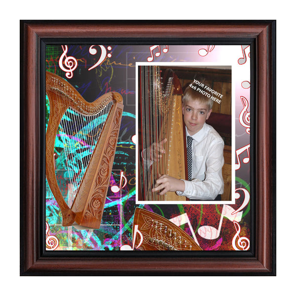 Harp, Concert Band Personalized Picture Frame,, 10X10 3519
