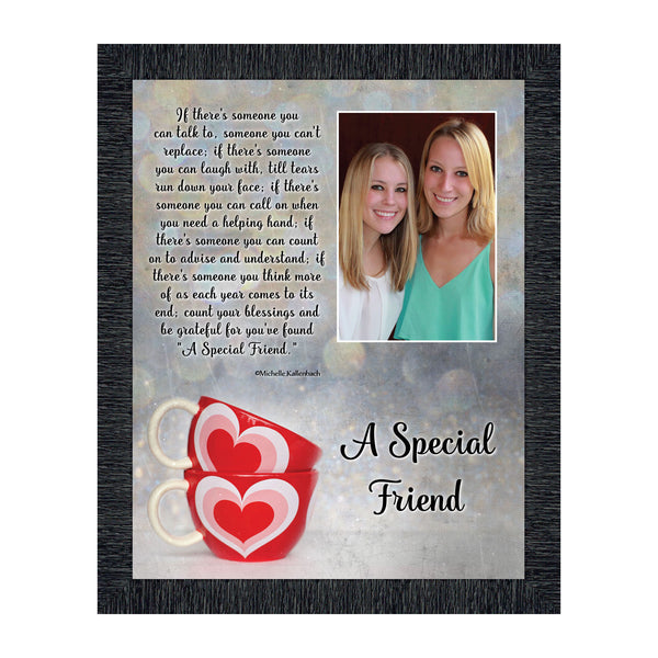 Best Friend Gifts, Birthday Gift for Best Friend, Friendship Gift for Women, Thank You Gifts for Friends, Thinking of You Gifts for Friends Going Away, A Special Friendship Picture Frame, 6309