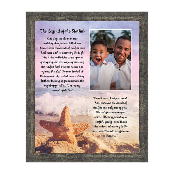 The Starfish Story Teacher Gift, The Legend of the Starfish Wall Decor, Thank You Gifts or Encouragement Gifts, Thinking of You Gifts, Add to Your Thank You Gift Basket, Framed Home Décor, 6396