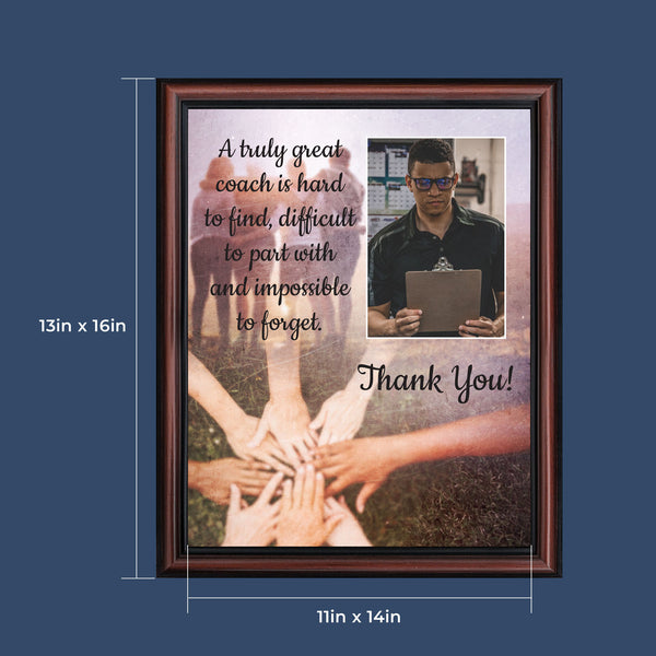 Coach Picture Frame, Coach Thank You Gift for Men or Women, Coaches Gifts for Basketball Coach, Volleyball Coach, Football Coach or Cheer Coach, Team Coach Gift for Baseball or Softball, 6412