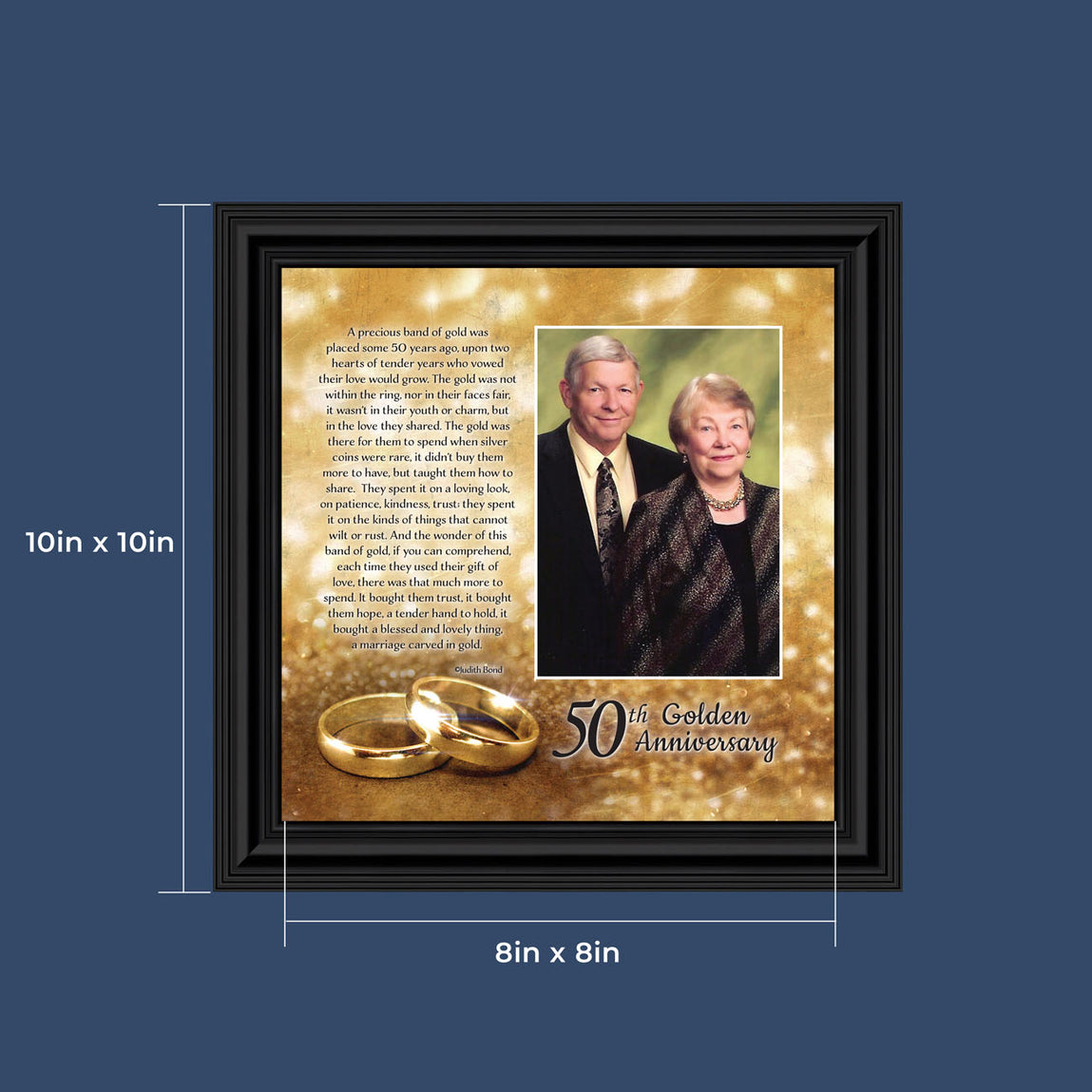 50th Anniversary Gift for Parents Golden 50 Years Wedding Anniversary Sign  Personalized Art Print or Canvas Faux Gold Black CUSTOM - Etsy