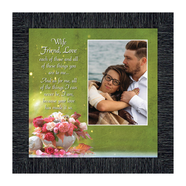 Wife Friend Love, Romantic Gift for Wife, Picture Frame, 10X10 6334