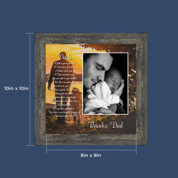 Dad, Personalize and Meaningful Picture Frame Gifts for Dad, 10X10 6343