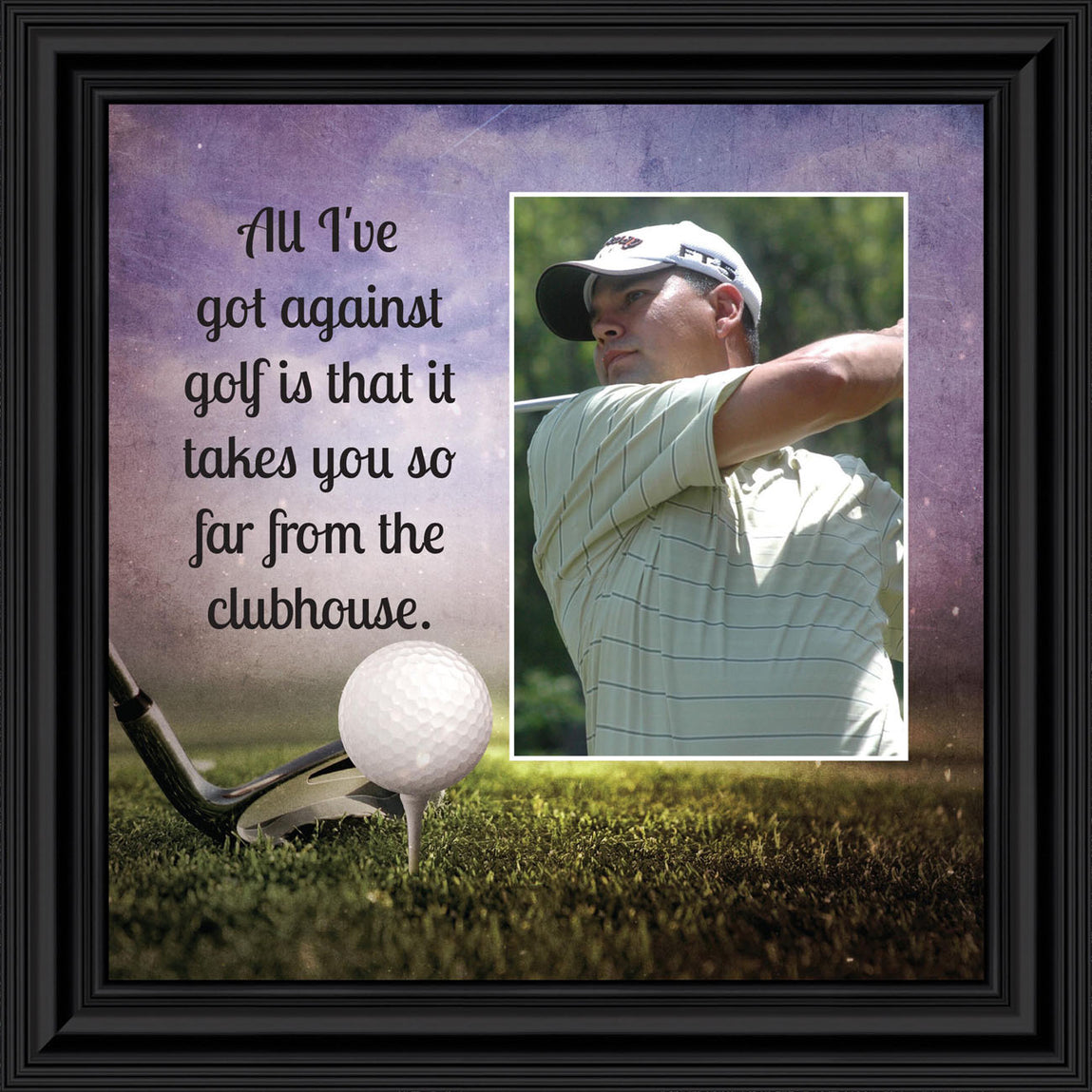 Golf, Funny Golf Gifts for Men Picture Frame, Gift for a Golfer
