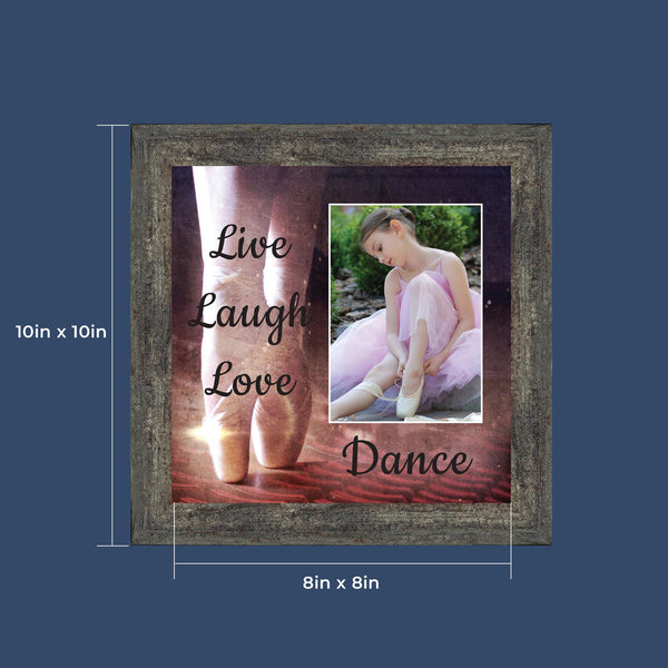 Ballet, Dancer Gifts for Teen Girls or Women, Framed Ballet Slippers, 10x10 6356