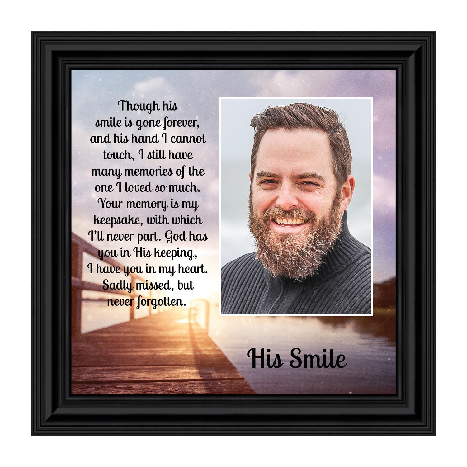 My Grandpa's Smile 8x8 Frame