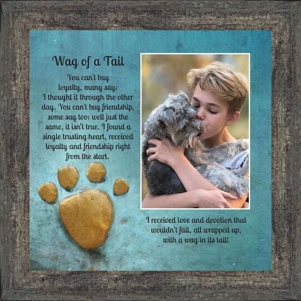 A Wag of a Tail, Photo Frame for the Family Pet Dog, Picture Frame for Your Puppy, 10X10 6381