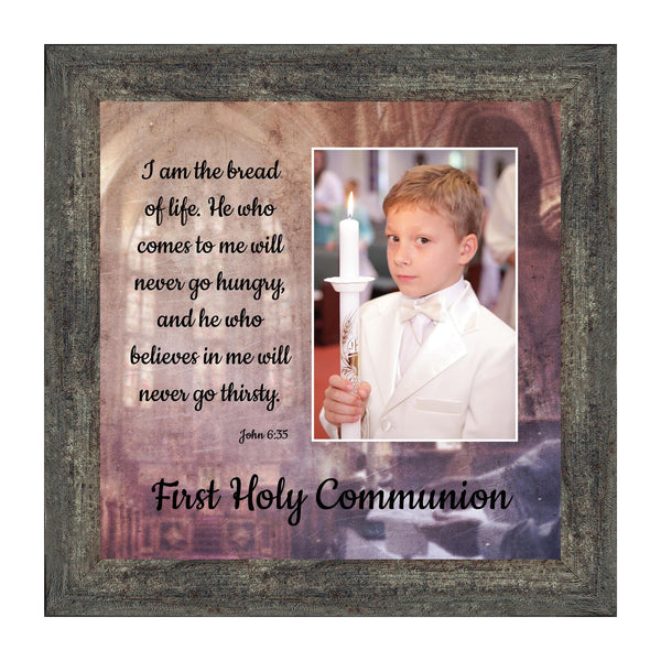 First Holy Communion, Catholic Confirmation Picture Frame, 10x10 6386