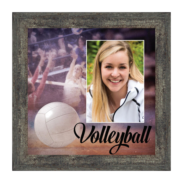 Volleyball Picture Frame, Gift for Volleyball Player, Sports Themed Wall Art, 10x10 6413