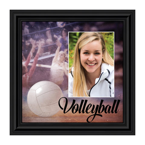 Volleyball Picture Frame, Gift for Volleyball Player, Sports Themed Wall Art, 10x10 6413