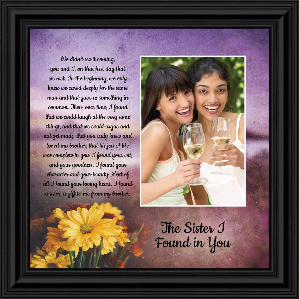 Sunflower Sister Is God's Way Acrylic Plaque Christian Gifts Birthday -  LuvinGrace Store