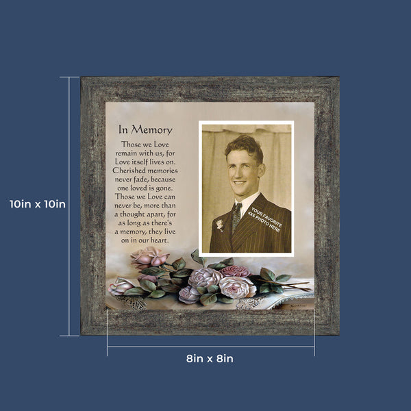 Picture Frame In Memory of a Loved One, Condolence or Sympathy Gift, 10x10 6532