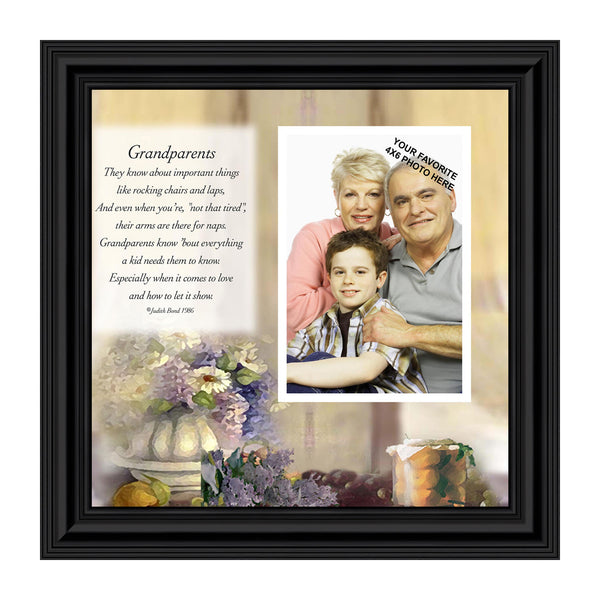 Grandparents,  Gift from Grandma or Grandpa, Personalized Picture Frame, 10X10 6705