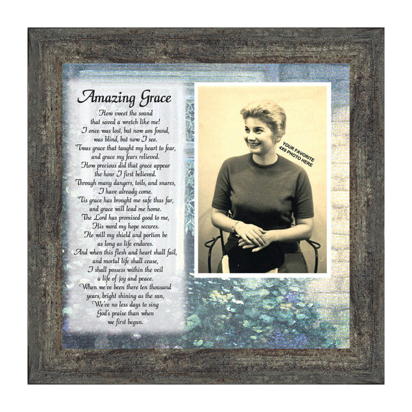 Amazing Grace, Great Hymns of the Faith, Personalized Picture Frame, 10x10 6787