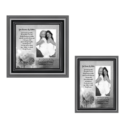Picture Frame Set, 2 Piece Customizable Gallery Multi pack, 1-5x7, 1-8x8, for Tabletop or Wall Display