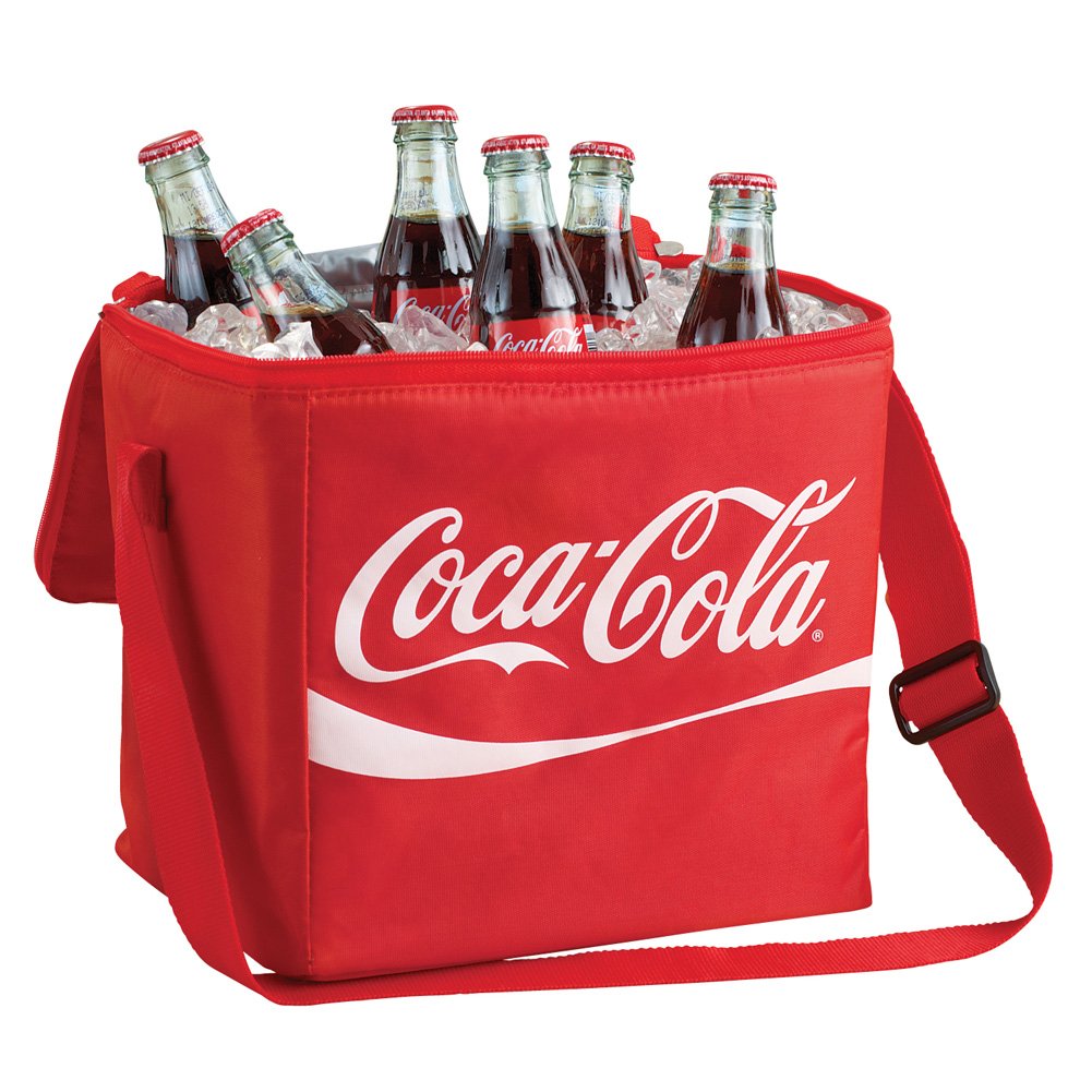 Coca Cola Coke Insulated Soft Cooler 12 Can Tote Bag Lunch Sack Box