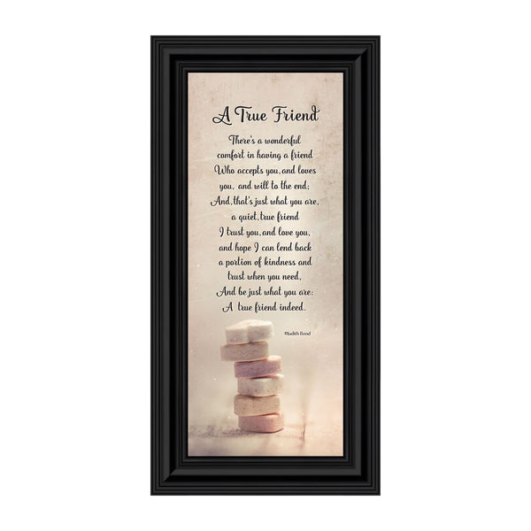 Best Friend Gifts, Birthday Gifts for Women, Bridesmaid Gifts, Friendship Gift for Women, Thank You Gifts, Housewarming Gift, A True Friend 4x6 Picture Frame, 7324