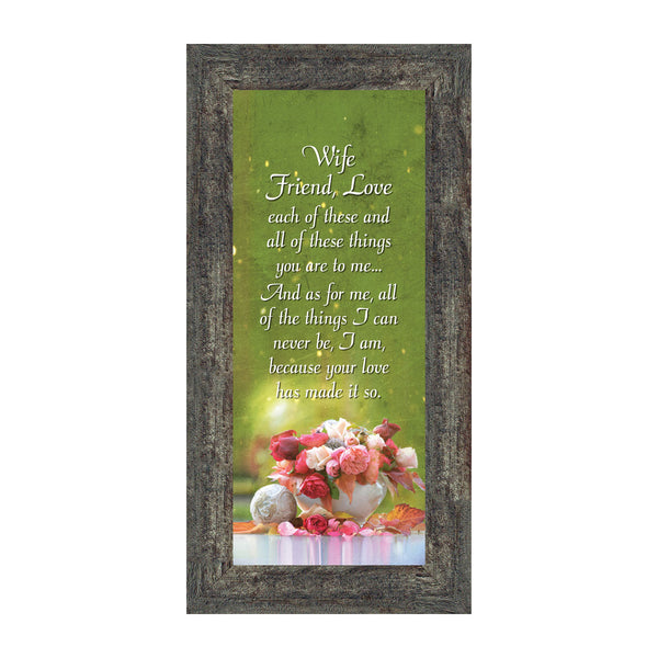 Wife Friend Love, Romantic Gift for Wife, Picture Frame, 10X10 6334