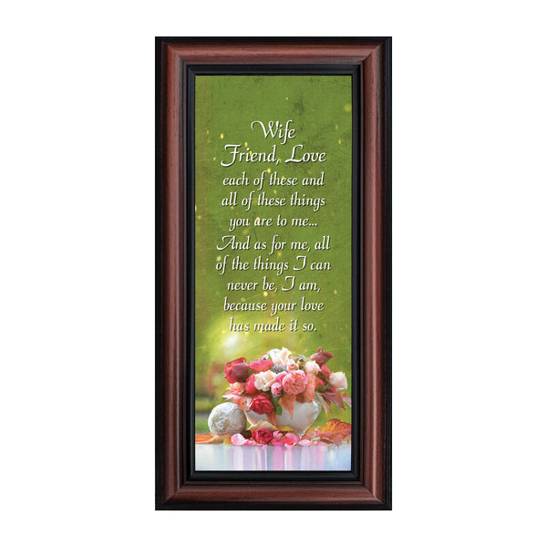 Wife Friend Love, Romantic Gift for Wife, Picture Frame, 10X10 6334