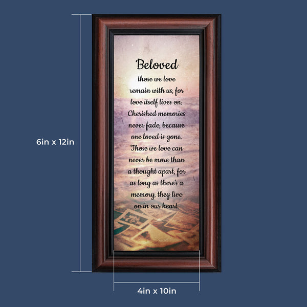 Beloved, Sympathy Gift in Memory of a Loved One, Condolence Gift of Gift of Comfort, 10x10 6384