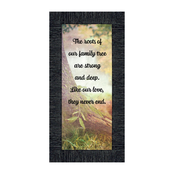 Our Roots, Inspirational Wall Art Decor, Reunion or Family Picture Frame, 10x10 6402