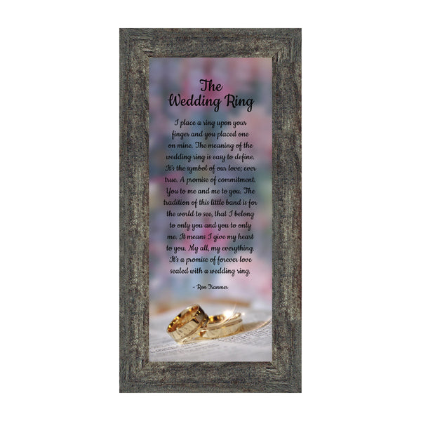 The Wedding Ring, Gift for Bride and Groom,  Wedding Gift Picture Frame, 10x10 6418