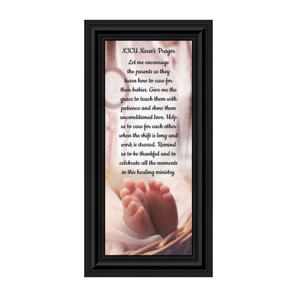 NICU Nurses Prayer, Nurse Appreciation Gifts, Infant Caregiver, Religious Picture Frame, 6429, 10x10