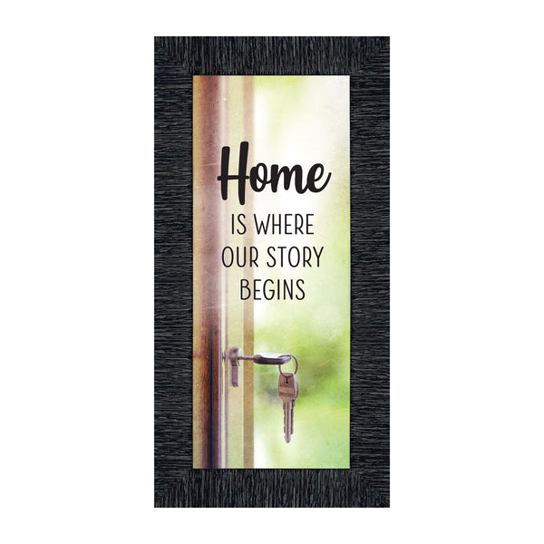 Home is Where Your Story Begins, House Warming Gift for New Home Owners, Decorative Family Picture Frame, 10x10, 6440