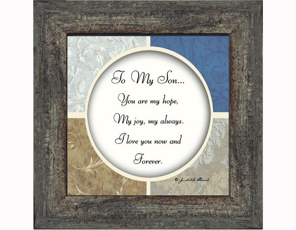 To My Son, Gift for Son from Mom or Dad Picture Frame, 6x6 75512
