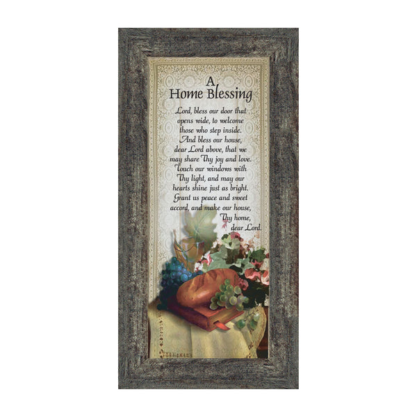A Home Blessing Framed Poem for New Home Owners, God Bless This Home Decor, 4x10,  7759