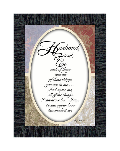 My Husband, Gift For Husband From Wife for Anniversary, Picture Frame For Men, 7x9 77917