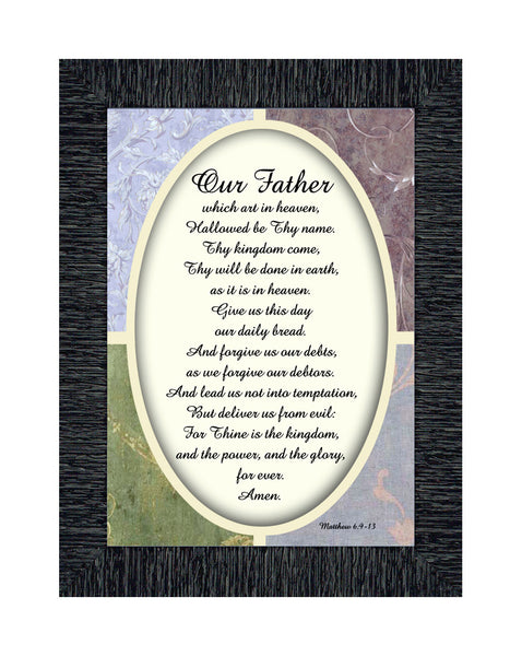 The Lord's Prayer, Our Father Prayer, Bible Verses Wall Decor, 7x9 77930