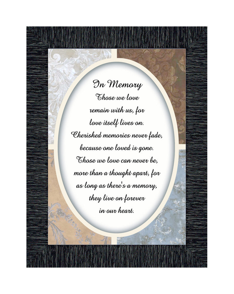In Memory, Loss of Loved One, Sympathy or Condolence Framed Gift, 7x9 77932