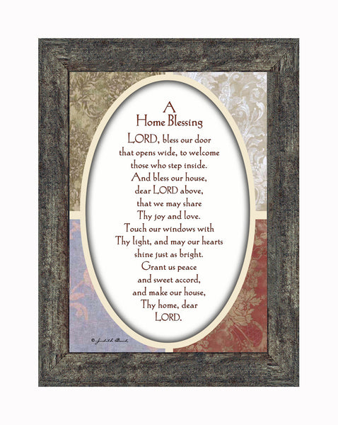 A Home Blessing for a New House or Homeowners, God Bless this Home Picture Frame, 5x7, 77959