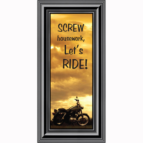 Screw Housework, Classical Motorcycle Photo Frame, Gifts for Motorcycle Riders, 6x12 7870