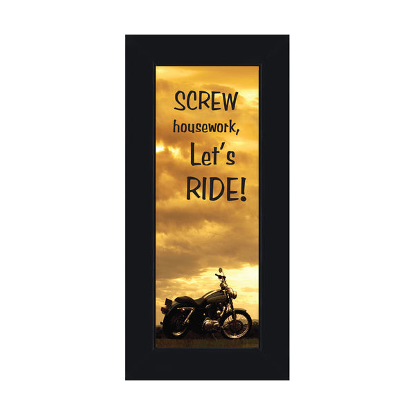 Screw Housework, Harley Davidson Photo Frame, Gifts for Motorcycle Riders, 6x12 7870BC