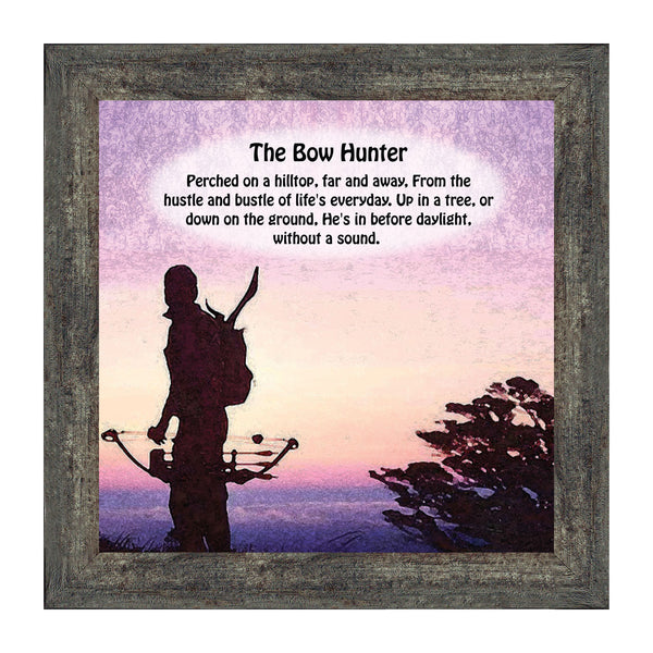 Bow Hunters Prayer, Hunting, Gaming with Crossbow Picture Frame, 10x10 8504