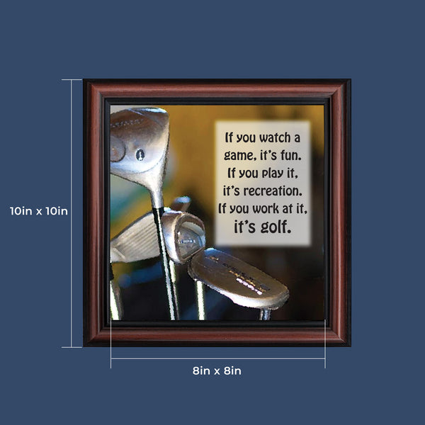 Golf, Funny Golf Gifts for Men Picture Frame 10X10 6355