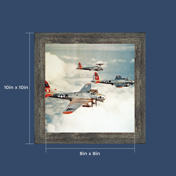 Boeing B-17 Plane Formation, Aviation Picture Frame, 10x10 8515