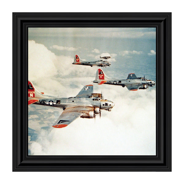 Boeing B-17 Plane Formation, Aviation Picture Frame, 10x10 8515