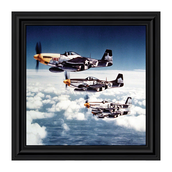 P-51 Mustang Fighters, Aviation Picture Frame, 10x10 8516