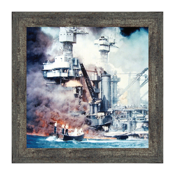 USS West Virginia, Military Framed Wall Decor, 10x10 8521