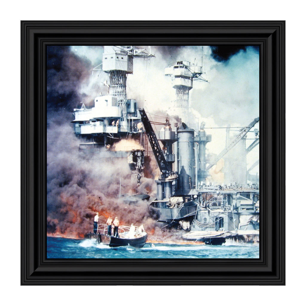 USS West Virginia, Military Framed Wall Decor, 10x10 8521