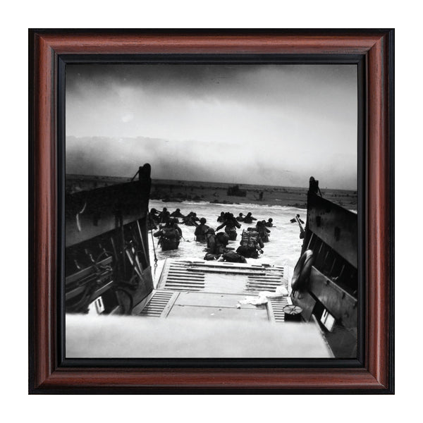 D-Day Landing, Military Gift, Historical Picture Frame, 10x10 8526