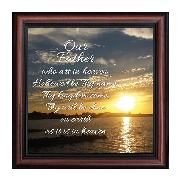 The Lord's Prayer, Our Father Prayer, Bible Verses Wall Decor, 10x10 6377